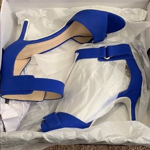 Nine West Blue Ankle Strap Sandal